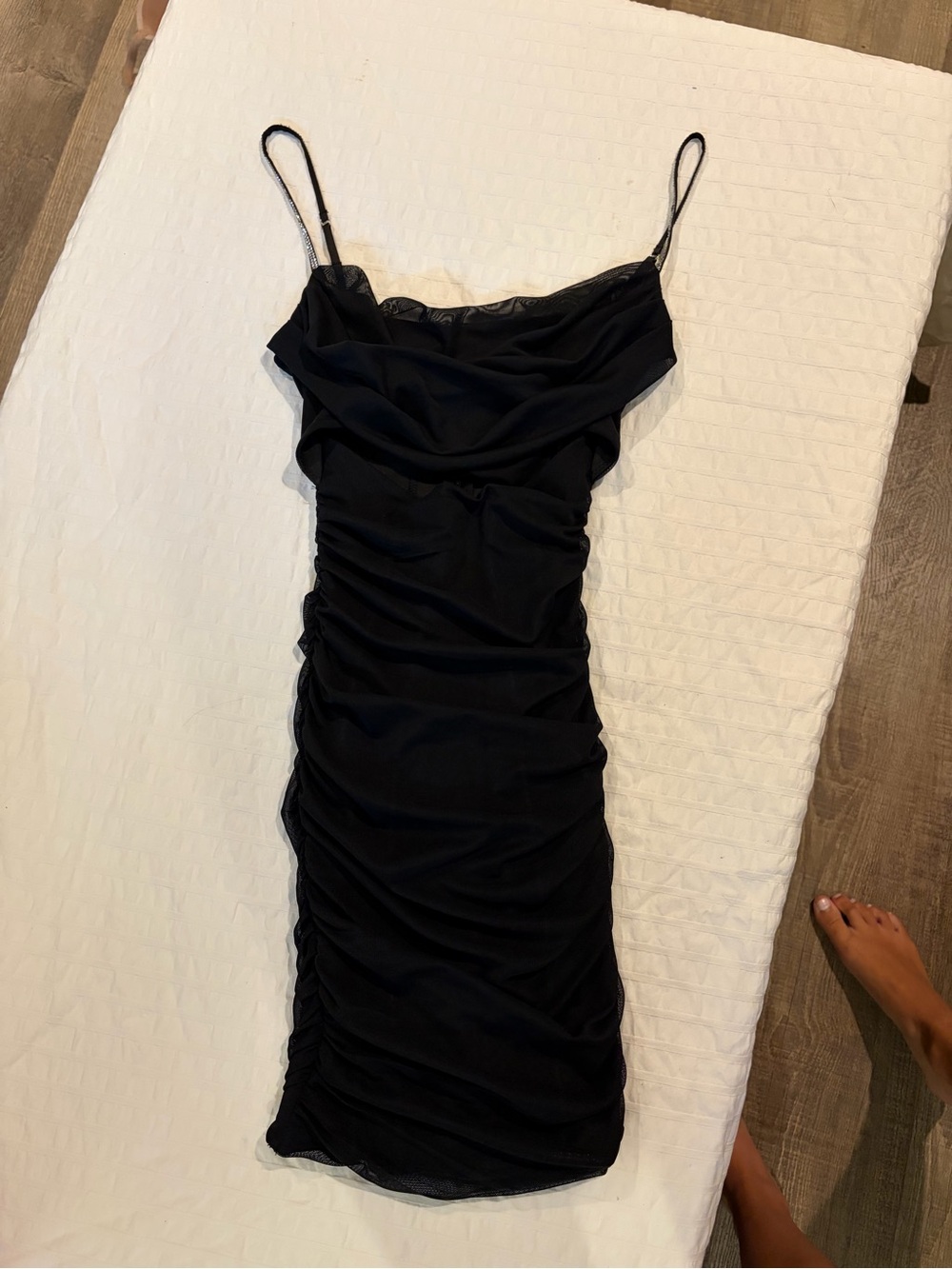 Oh Polly Black Ruched Bodycon Mini Dress - Women - Picture 4 of 7